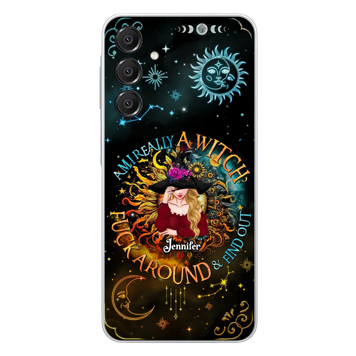 Custom Personalized Witch Phone Case - Gift Idea For Halloween/Witch Lovers - Am I Really A Witch Fuck Around & Find Out - Case For iPhone &  Samsung