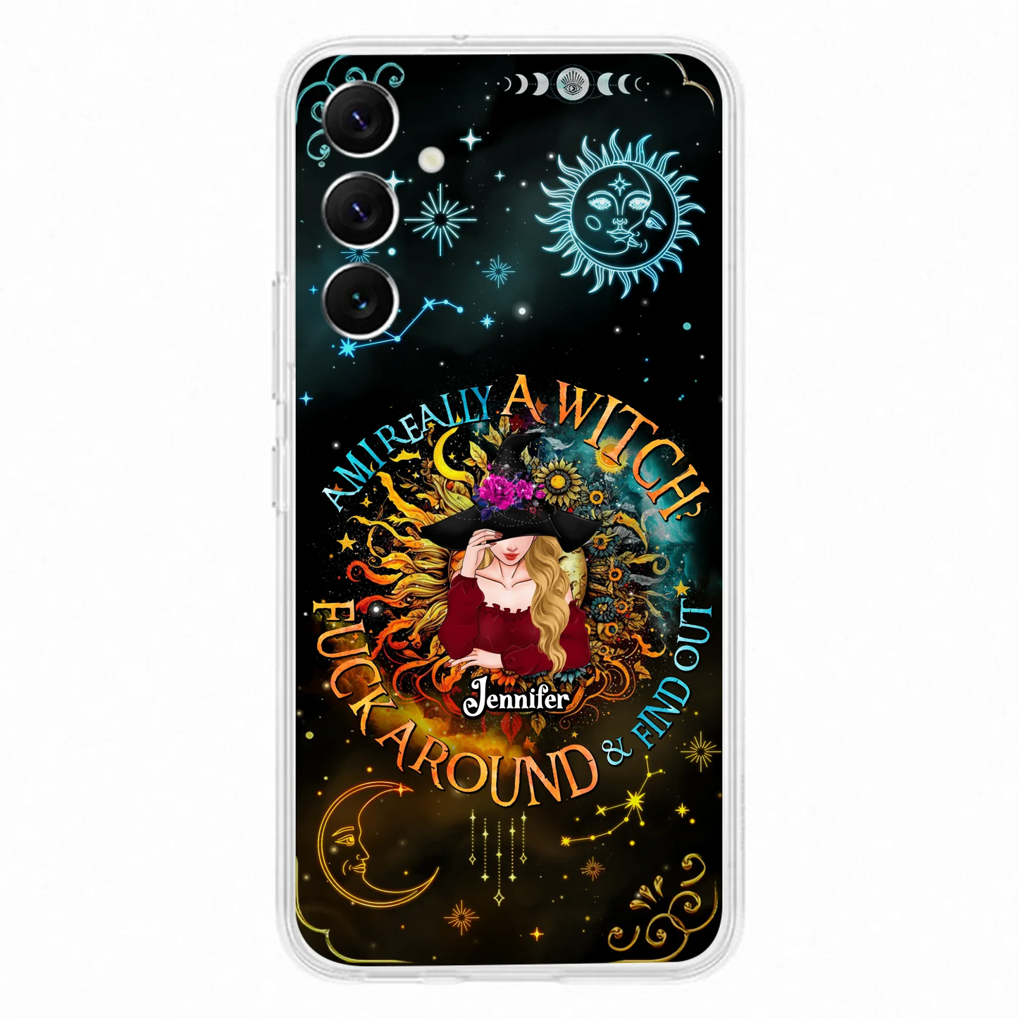 Custom Personalized Witch Phone Case - Gift Idea For Halloween/Witch Lovers - Am I Really A Witch Fuck Around & Find Out - Case For iPhone &  Samsung