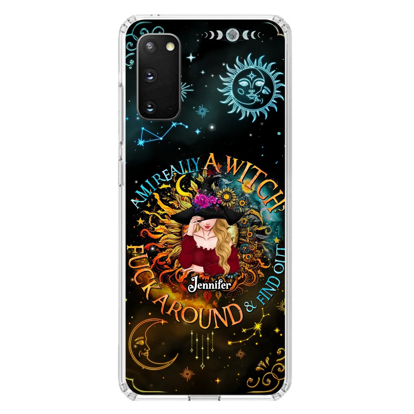 Custom Personalized Witch Phone Case - Gift Idea For Halloween/Witch Lovers - Am I Really A Witch Fuck Around & Find Out - Case For iPhone &  Samsung