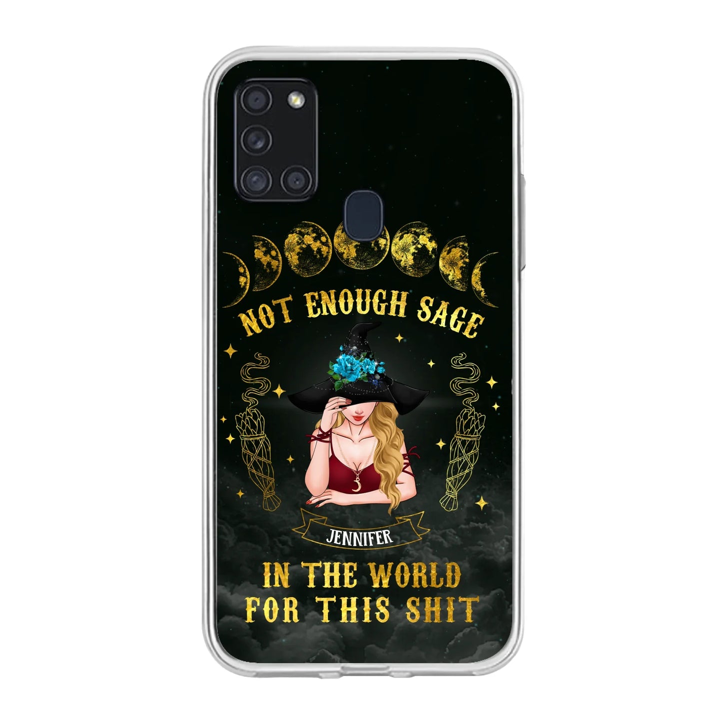 Custom Personalized Witch Phone Case - Gift For Halloween/Witch - Not Enough Sage In The World - Case for iPhone/Samsung