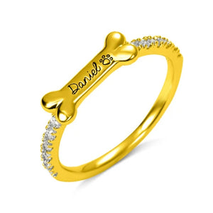 Golden dog bone