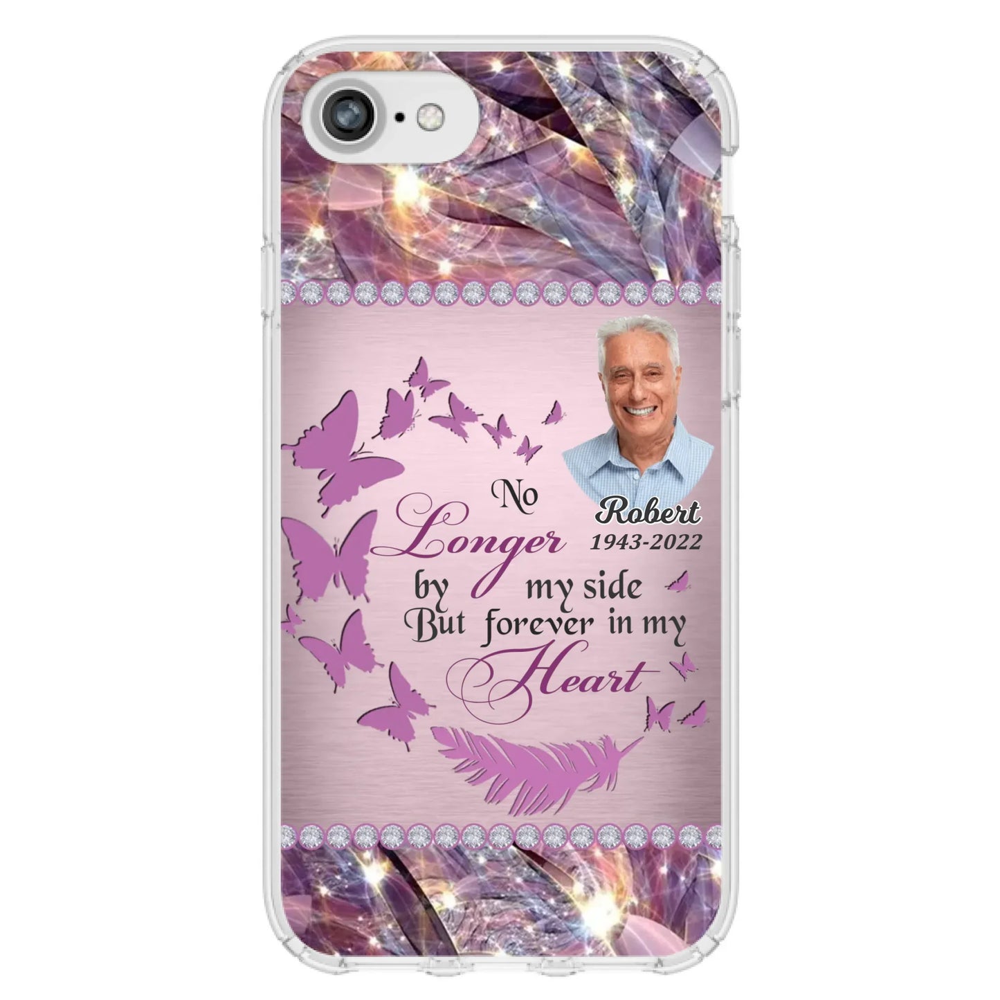 Custom Personalized Memorial Photo iPhone/ Samsung Phone Case - Memorial Gift Idea - No Longer By My Side But Forever In My Heart