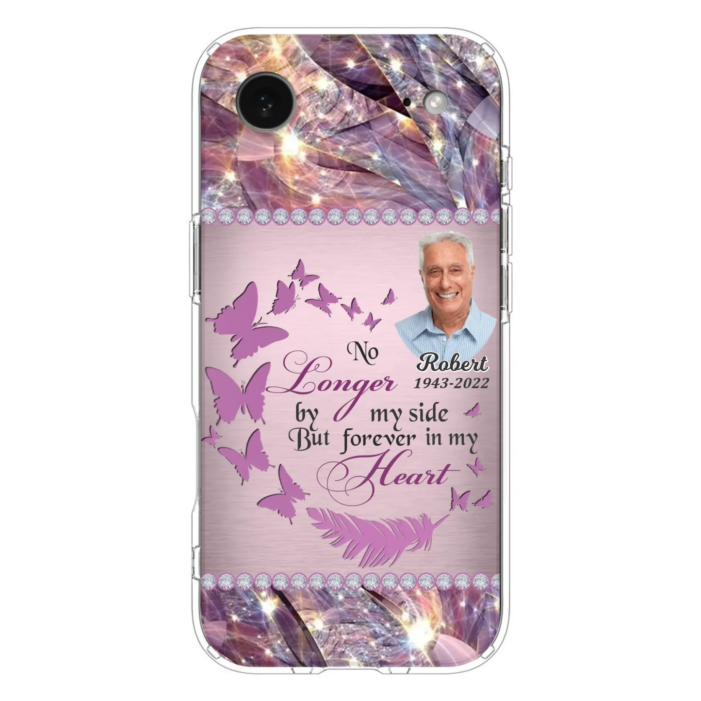Custom Personalized Memorial Photo iPhone/ Samsung Phone Case - Memorial Gift Idea - No Longer By My Side But Forever In My Heart