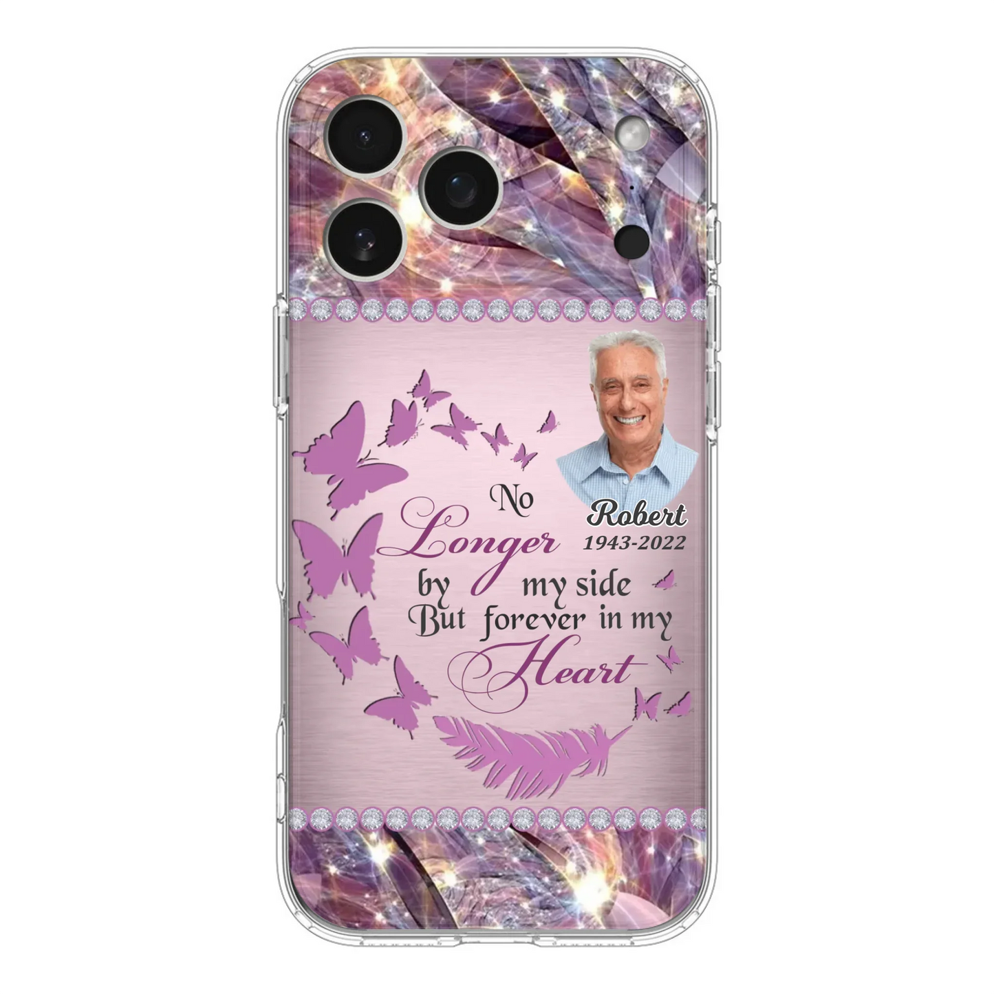 Custom Personalized Memorial Photo iPhone/ Samsung Phone Case - Memorial Gift Idea - No Longer By My Side But Forever In My Heart