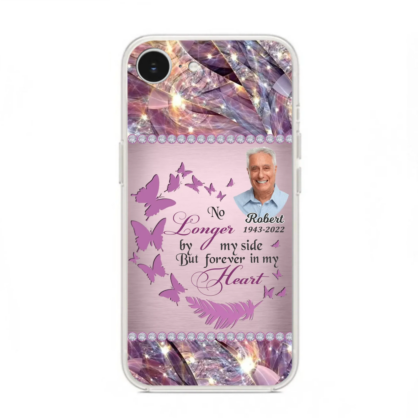 Custom Personalized Memorial Photo iPhone/ Samsung Phone Case - Memorial Gift Idea - No Longer By My Side But Forever In My Heart