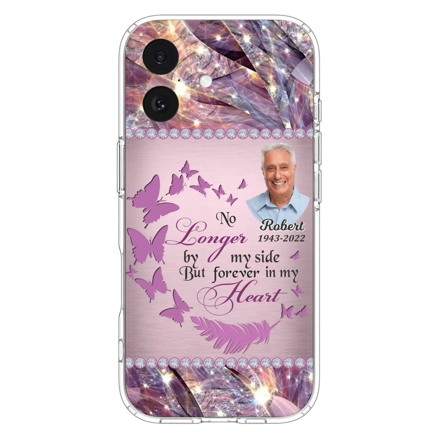 Custom Personalized Memorial Photo iPhone/ Samsung Phone Case - Memorial Gift Idea - No Longer By My Side But Forever In My Heart