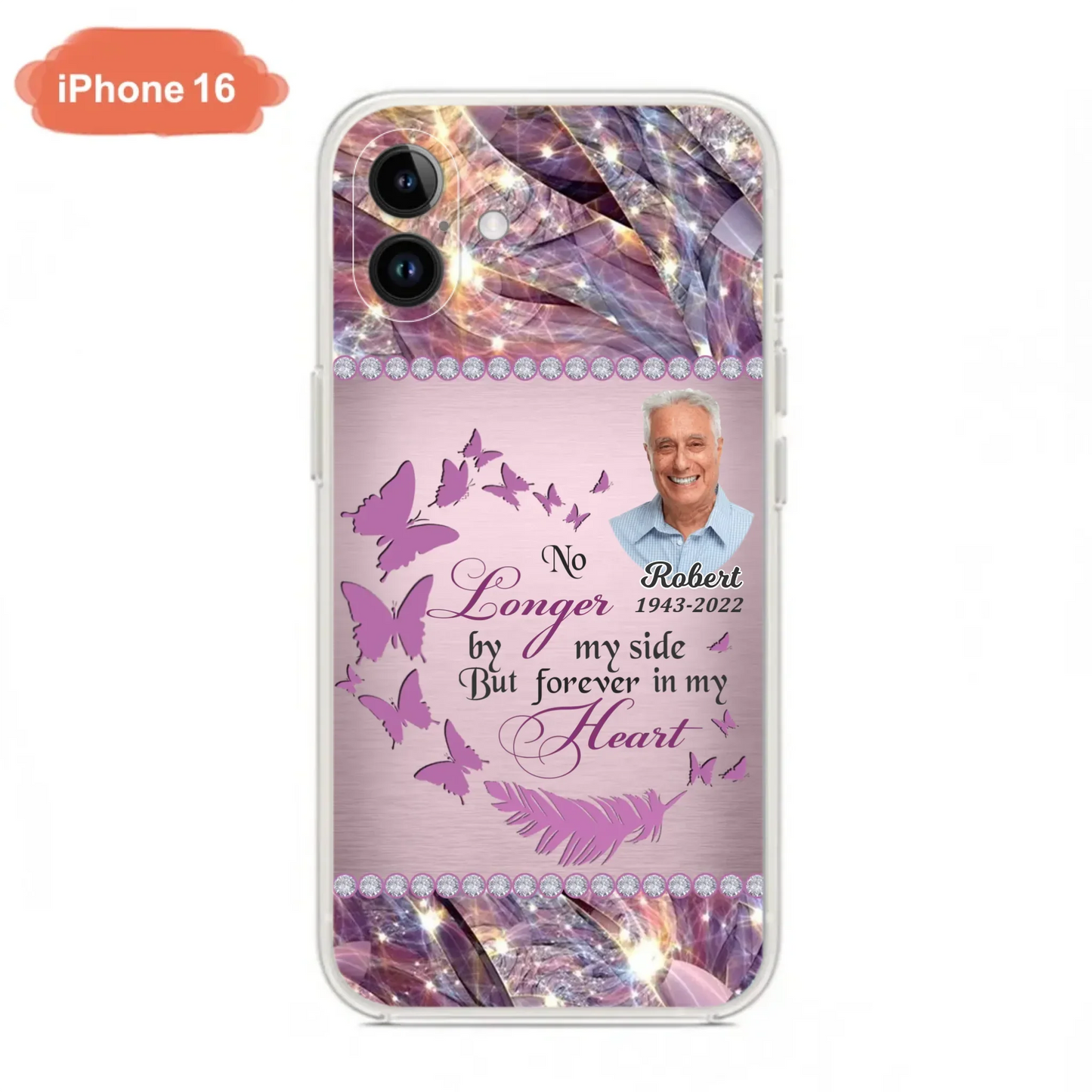 Custom Personalized Memorial Photo iPhone/ Samsung Phone Case - Memorial Gift Idea - No Longer By My Side But Forever In My Heart