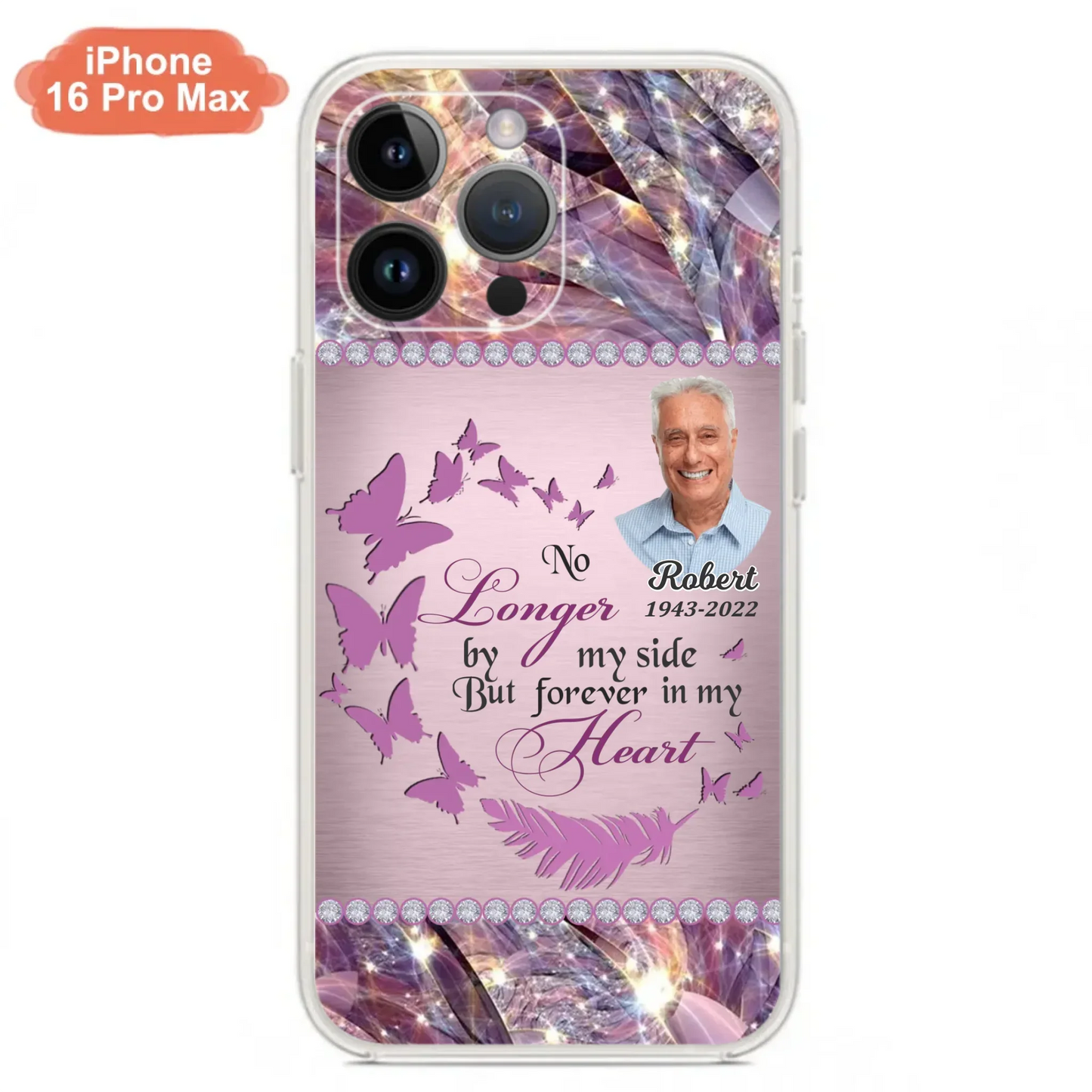 Custom Personalized Memorial Photo iPhone/ Samsung Phone Case - Memorial Gift Idea - No Longer By My Side But Forever In My Heart