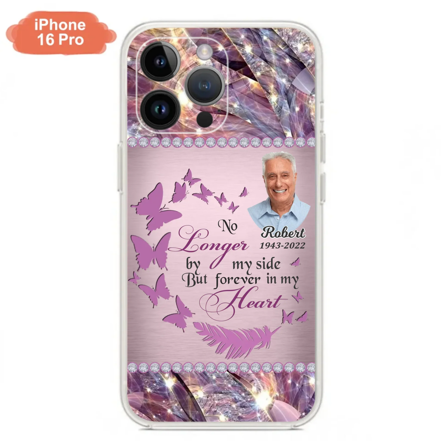 Custom Personalized Memorial Photo iPhone/ Samsung Phone Case - Memorial Gift Idea - No Longer By My Side But Forever In My Heart