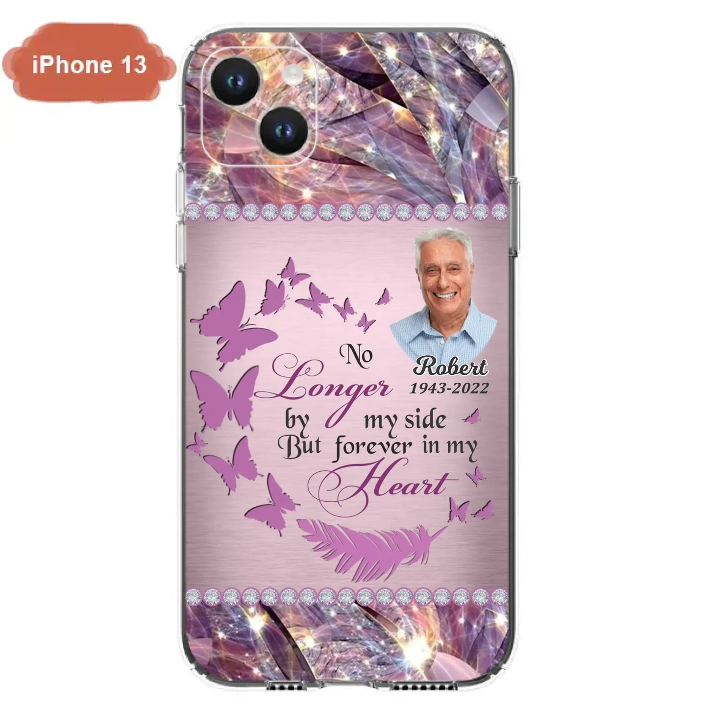 Custom Personalized Memorial Photo iPhone/ Samsung Phone Case - Memorial Gift Idea - No Longer By My Side But Forever In My Heart