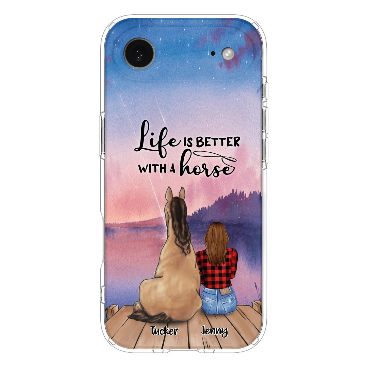 Personalized Horse/Dog Mom Phone Case - Upto 2 Horses and 3 Dogs - 9AGKN2
