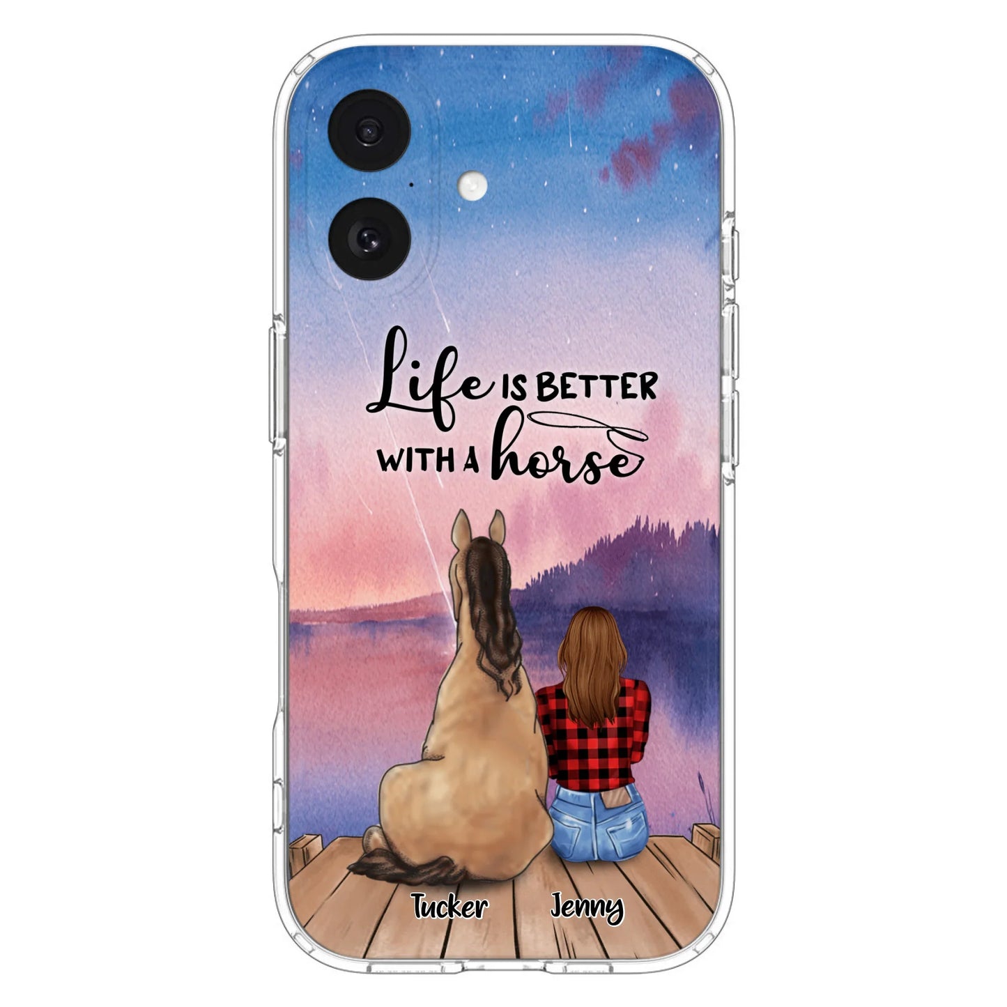 Personalized Horse/Dog Mom Phone Case - Upto 2 Horses and 3 Dogs - 9AGKN2