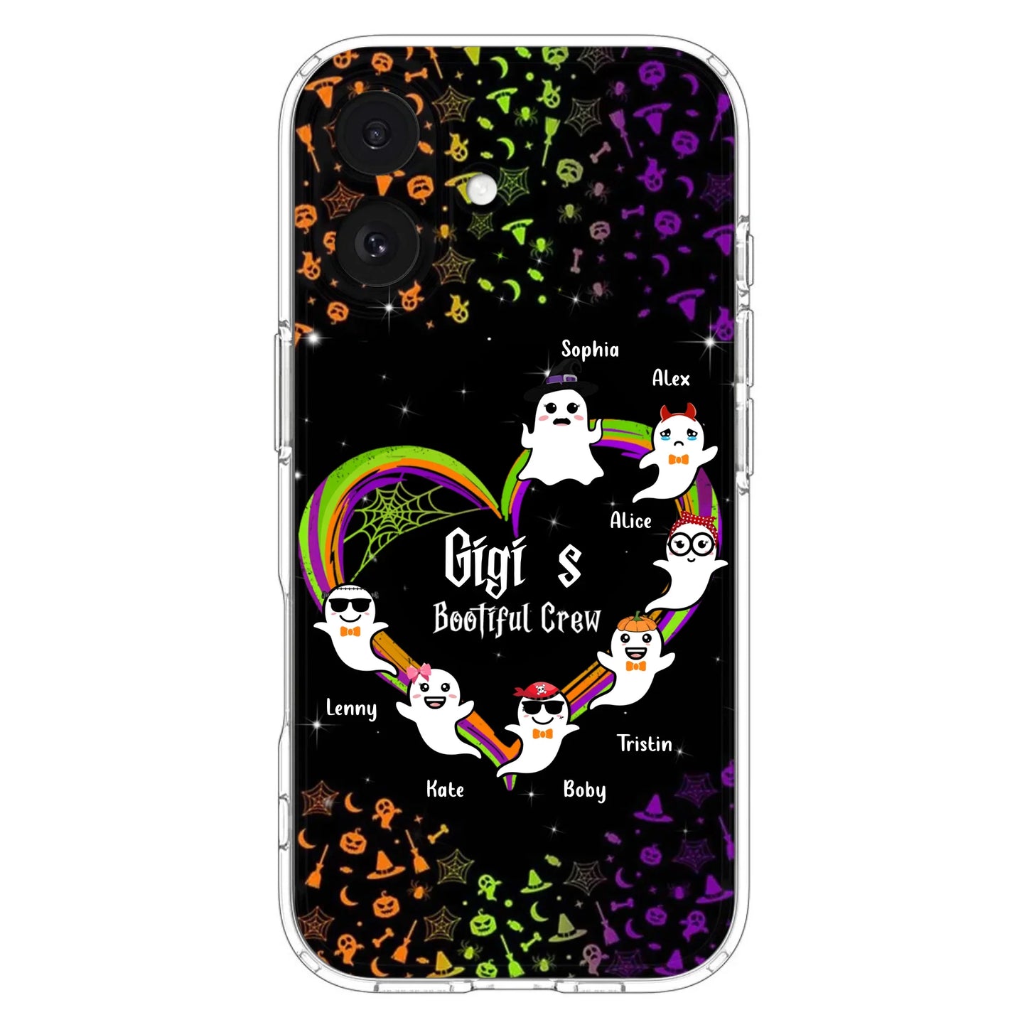 Custom Personalized Gigi's Bootiful Crew Phone Case - Halloween Gift for Grandma - Up to 7 Grandkids - Case For iPhone And Samsung