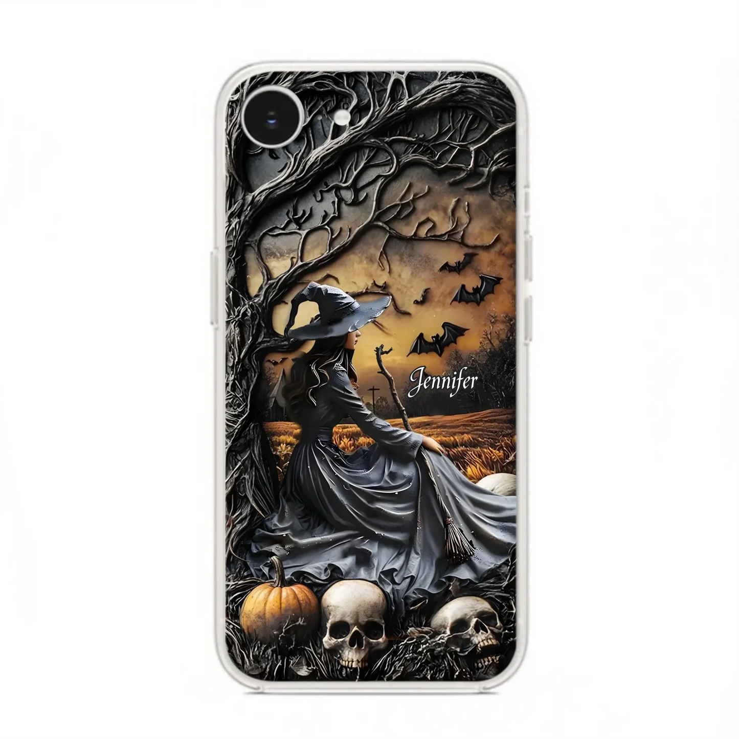 Custom Personalized Witch Phone Case For iPhone/ Samsung- Halloween/ Birthday Gift Idea For Yourself, Women, Witch Lovers