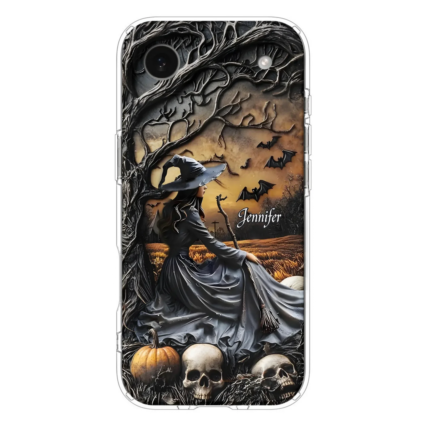 Custom Personalized Witch Phone Case For iPhone/ Samsung- Halloween/ Birthday Gift Idea For Yourself, Women, Witch Lovers