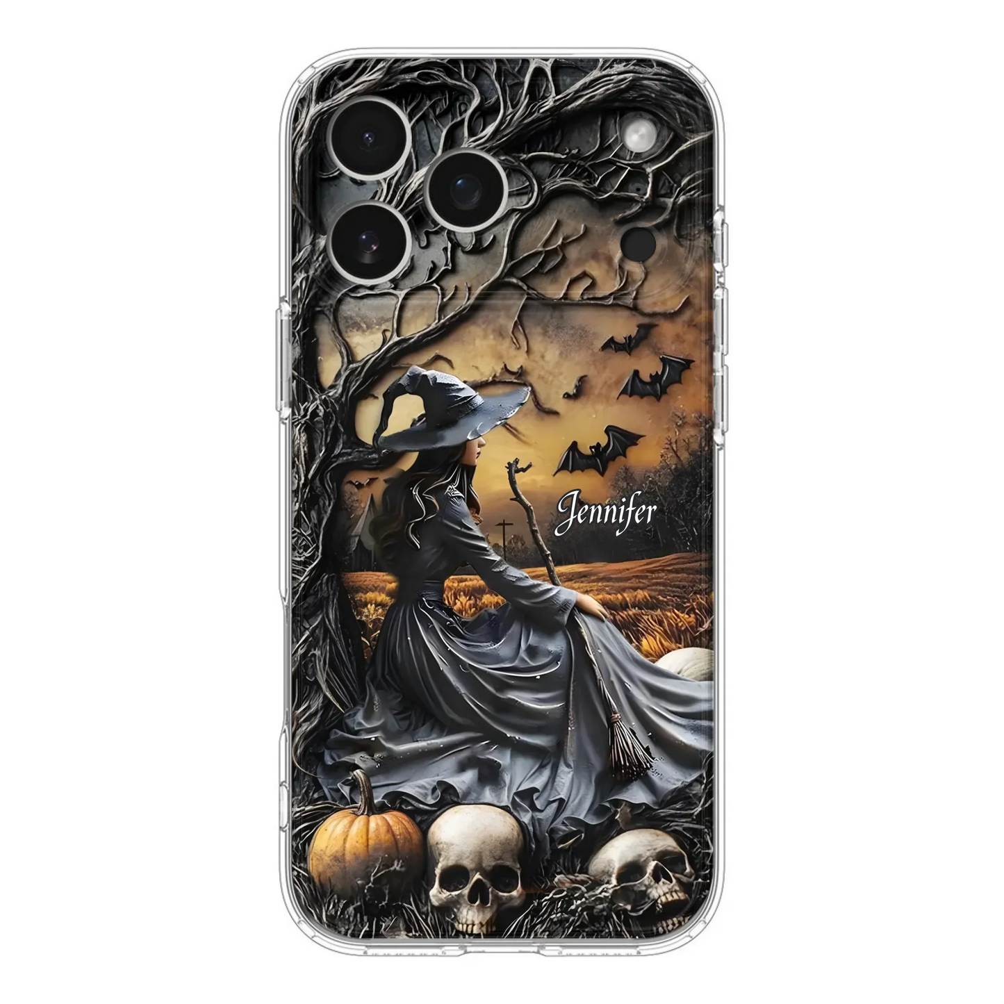 Custom Personalized Witch Phone Case For iPhone/ Samsung- Halloween/ Birthday Gift Idea For Yourself, Women, Witch Lovers