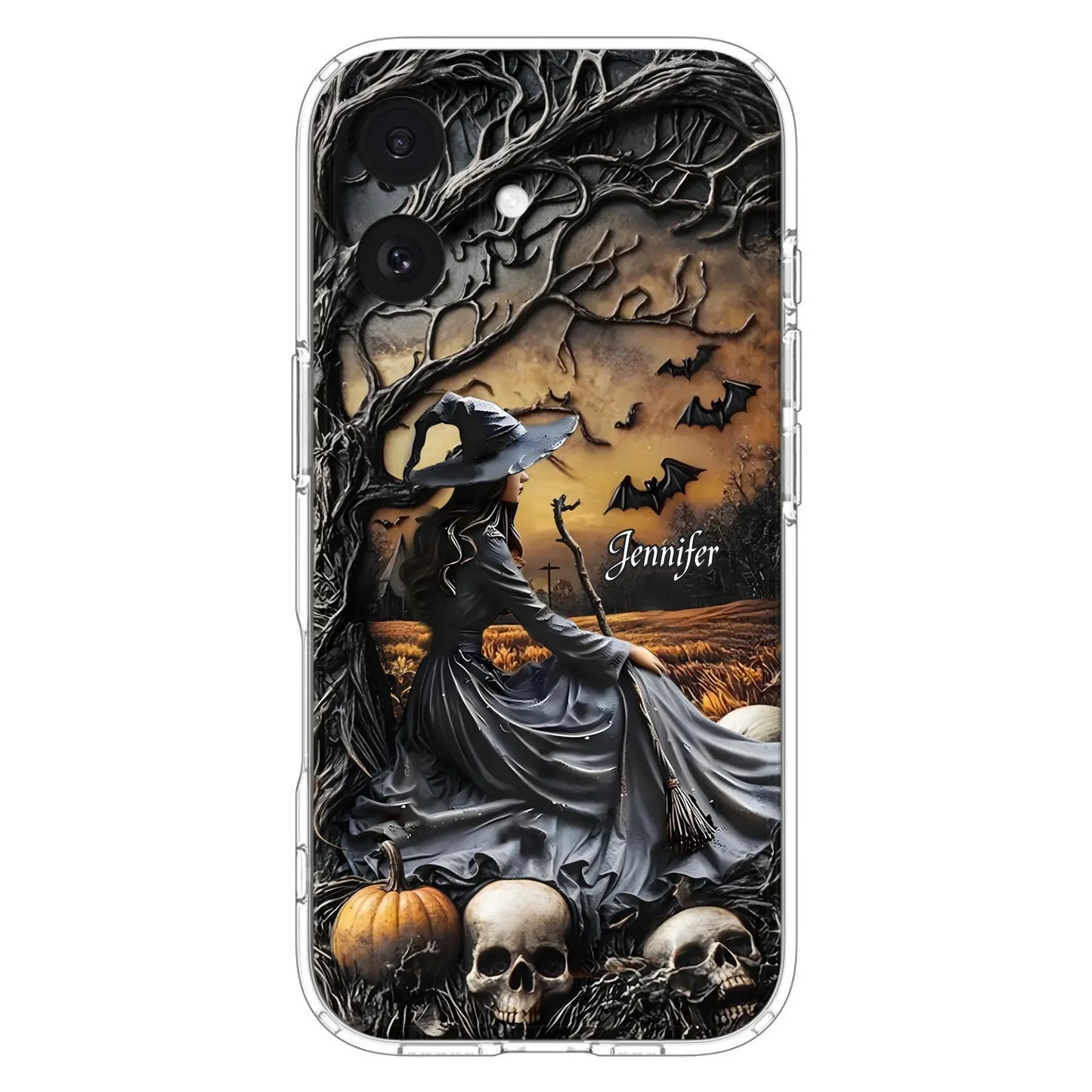 Custom Personalized Witch Phone Case For iPhone/ Samsung- Halloween/ Birthday Gift Idea For Yourself, Women, Witch Lovers
