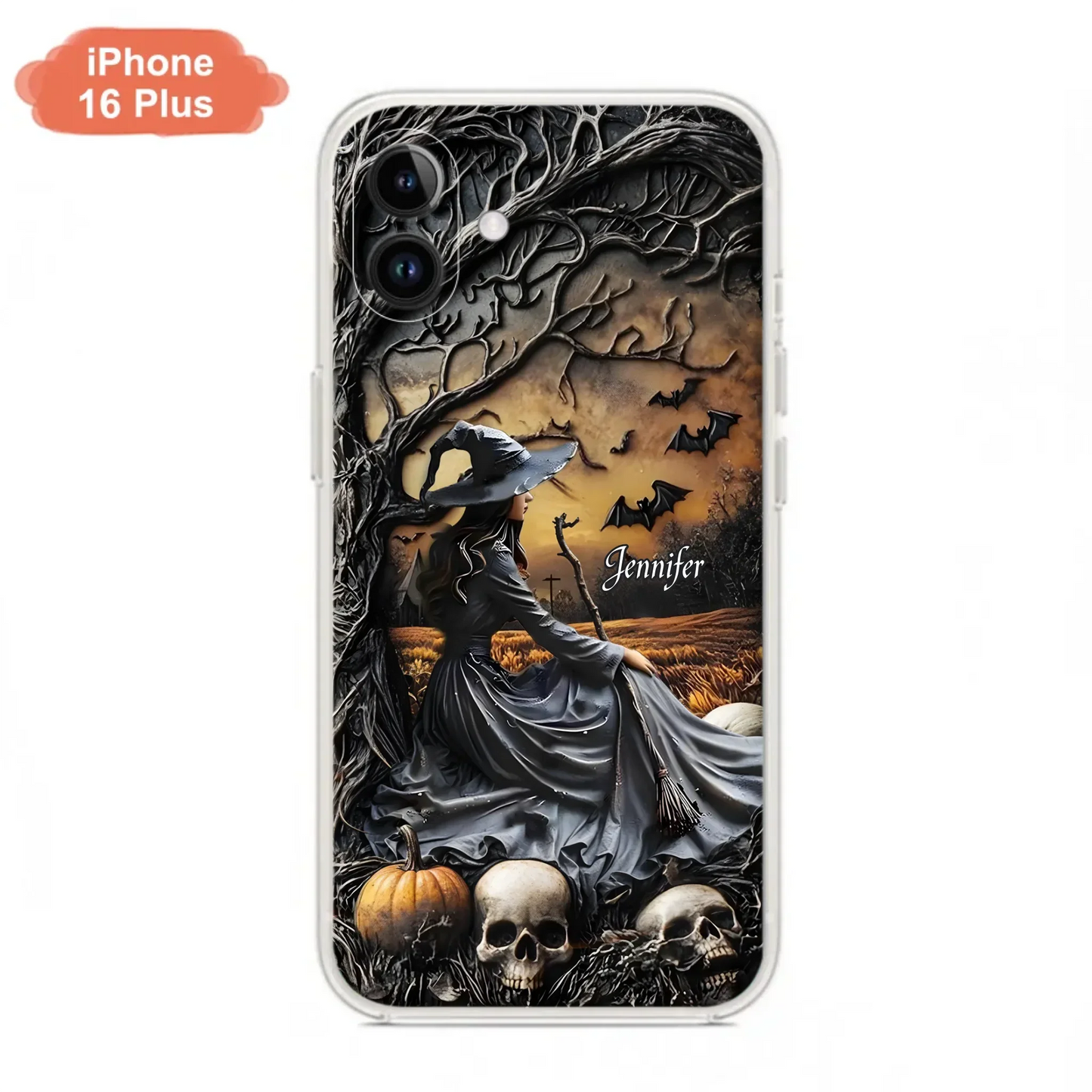 Custom Personalized Witch Phone Case For iPhone/ Samsung- Halloween/ Birthday Gift Idea For Yourself, Women, Witch Lovers