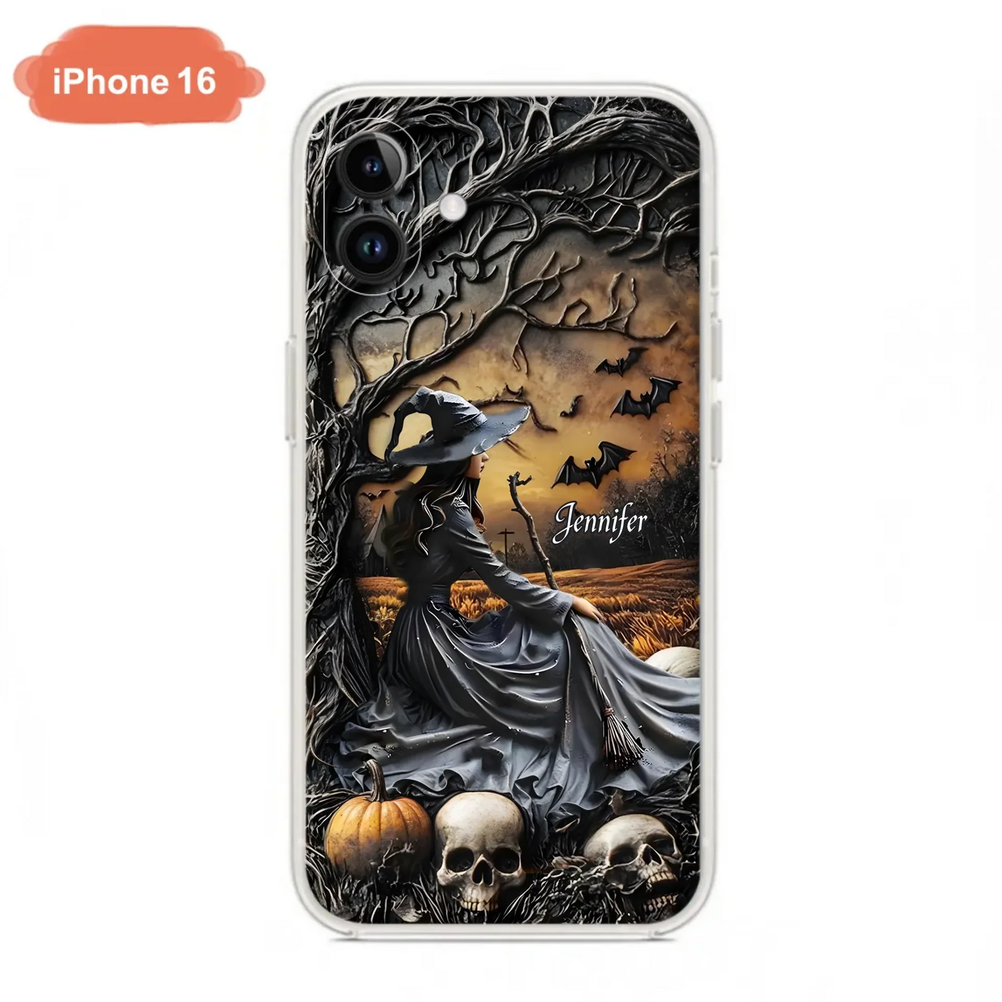 Custom Personalized Witch Phone Case For iPhone/ Samsung- Halloween/ Birthday Gift Idea For Yourself, Women, Witch Lovers