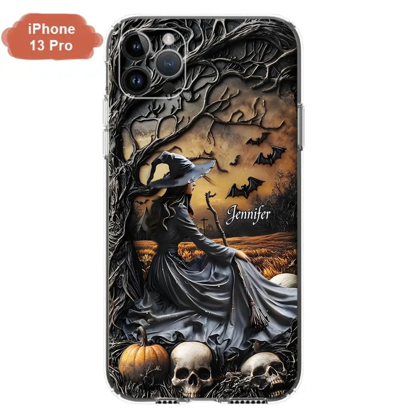 Custom Personalized Witch Phone Case For iPhone/ Samsung- Halloween/ Birthday Gift Idea For Yourself, Women, Witch Lovers