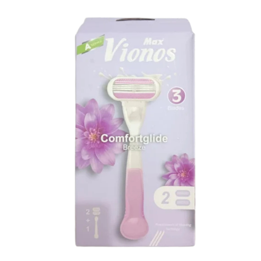 Max Vionos Comfortglide Breeze Women's Razor System (3 Pack)