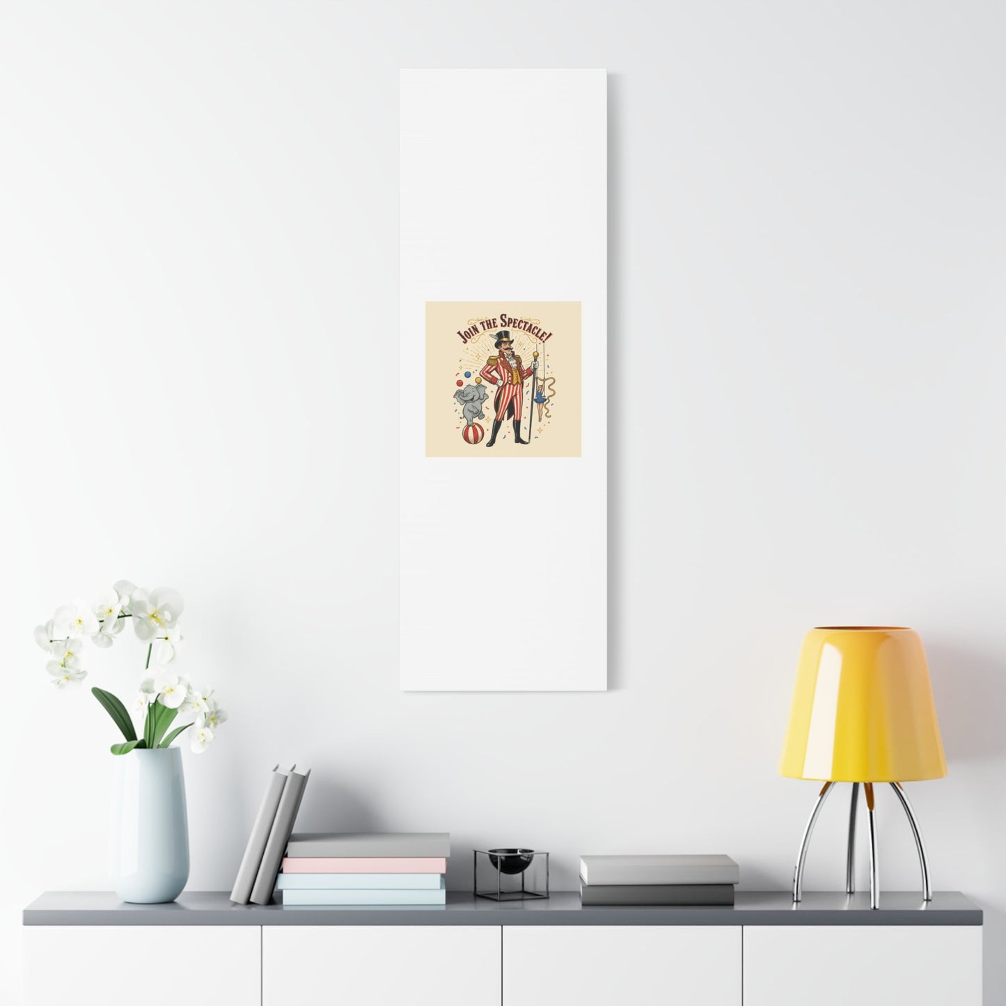 Join the Spectacle Circus Art Print | Matte Canvas, Stretched, Vintage Carnival Design