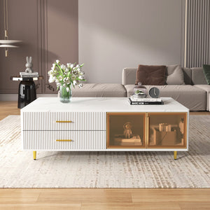 White + MDF + Drawers