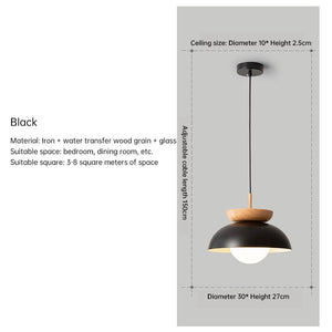 Cream Black Wood Grain Chandel