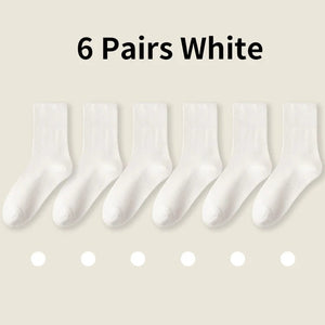 6 Pairs white