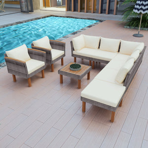 Beige +Wicker +Foam