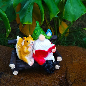 Rocking chair elf reading pendant