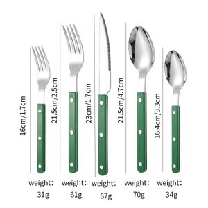 304 French Rivet Five-Piece Set [Green]