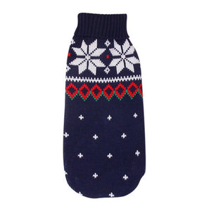 Navy blue snowflakes