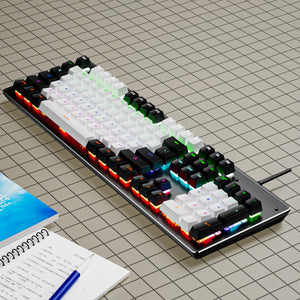 K880 black white blue axis