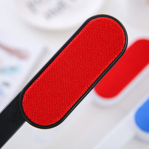 Red brush with black handle