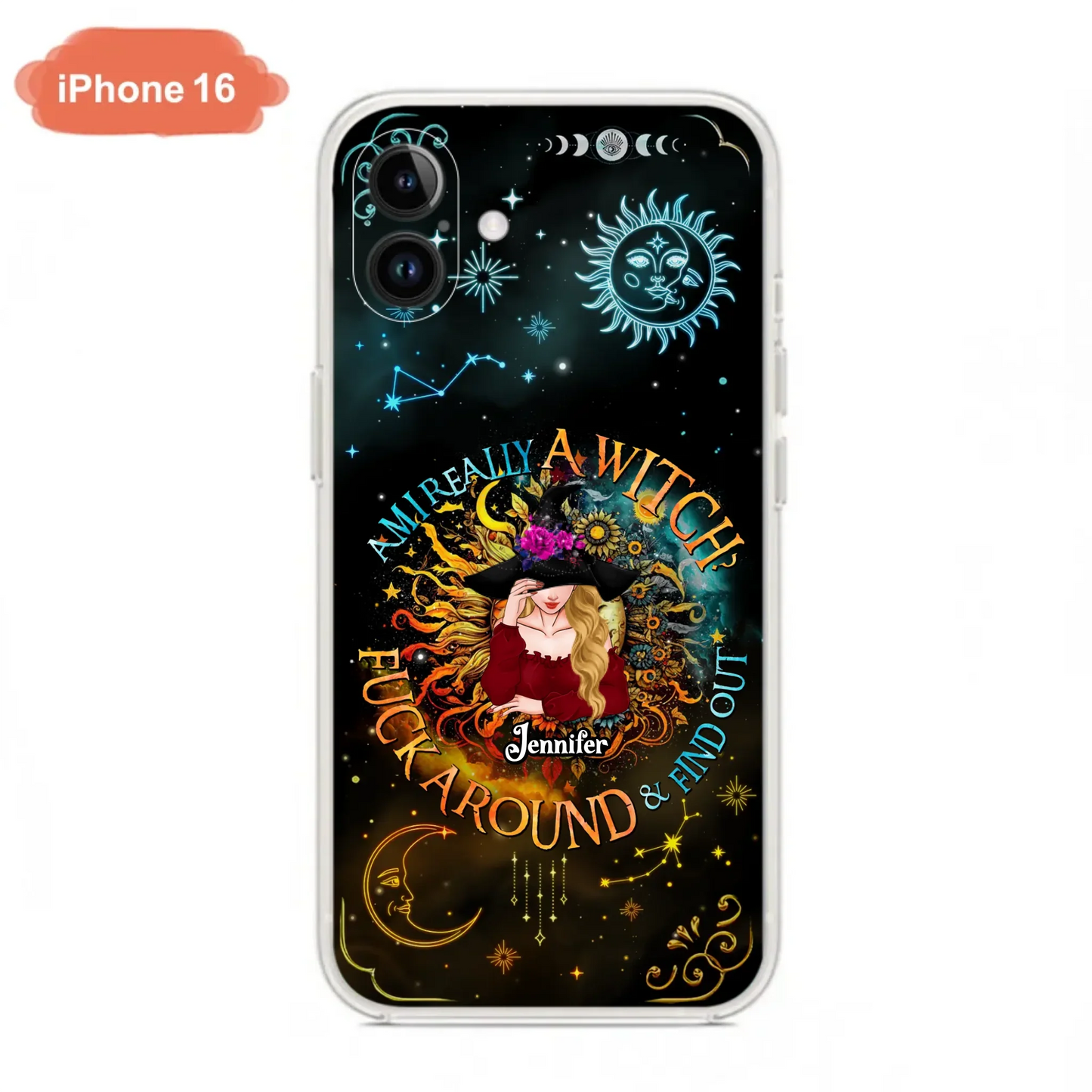 Custom Personalized Witch Phone Case - Gift Idea For Halloween/Witch Lovers - Am I Really A Witch Fuck Around & Find Out - Case For iPhone &  Samsung
