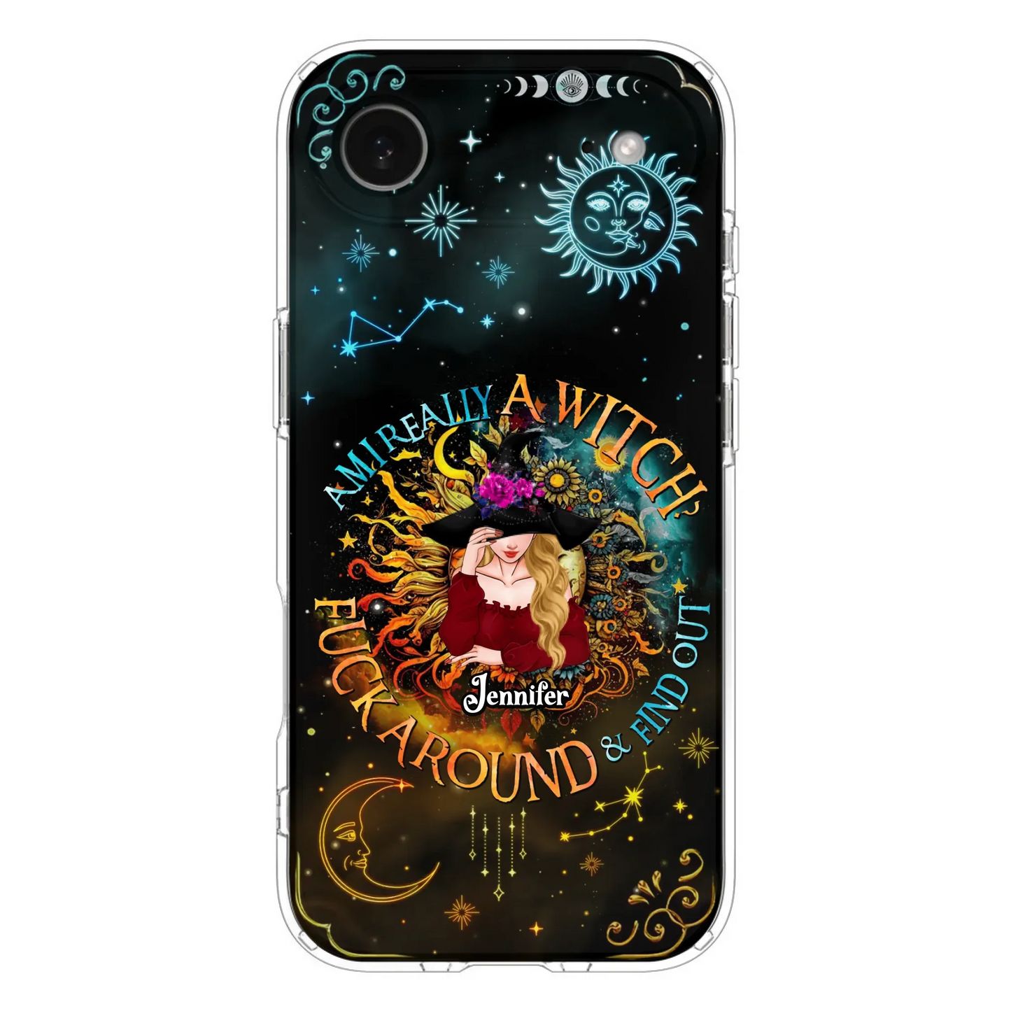 Custom Personalized Witch Phone Case - Gift Idea For Halloween/Witch Lovers - Am I Really A Witch Fuck Around & Find Out - Case For iPhone &  Samsung