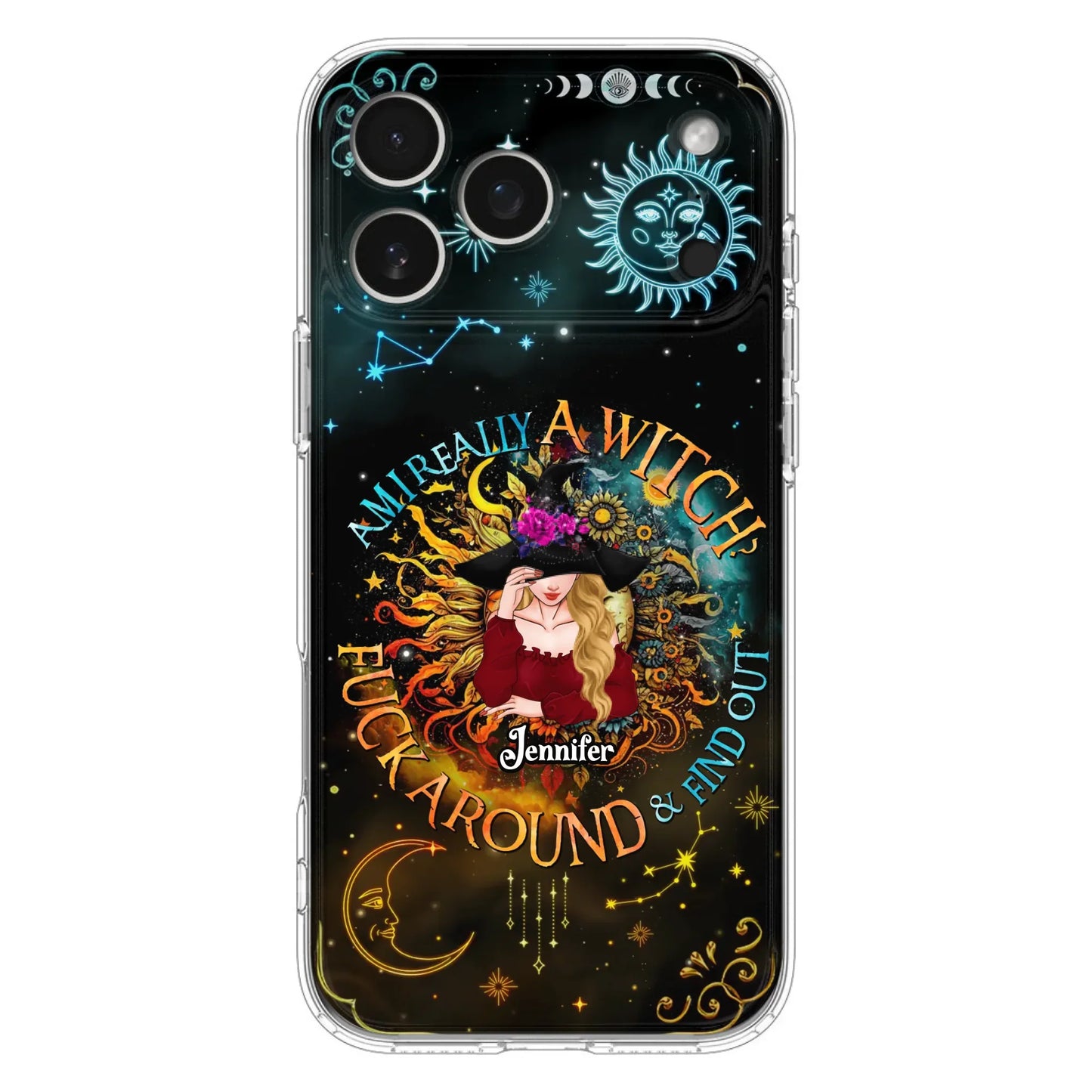Custom Personalized Witch Phone Case - Gift Idea For Halloween/Witch Lovers - Am I Really A Witch Fuck Around & Find Out - Case For iPhone &  Samsung
