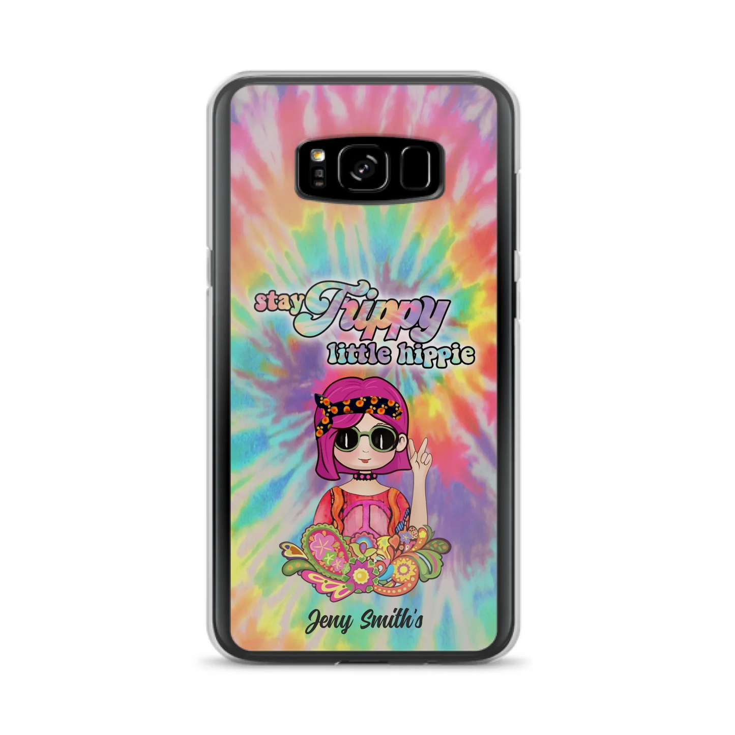 Personalized Hippie Phone Case - Stay Trippy Little Hippie - Case Phone For iPhone And Samsung