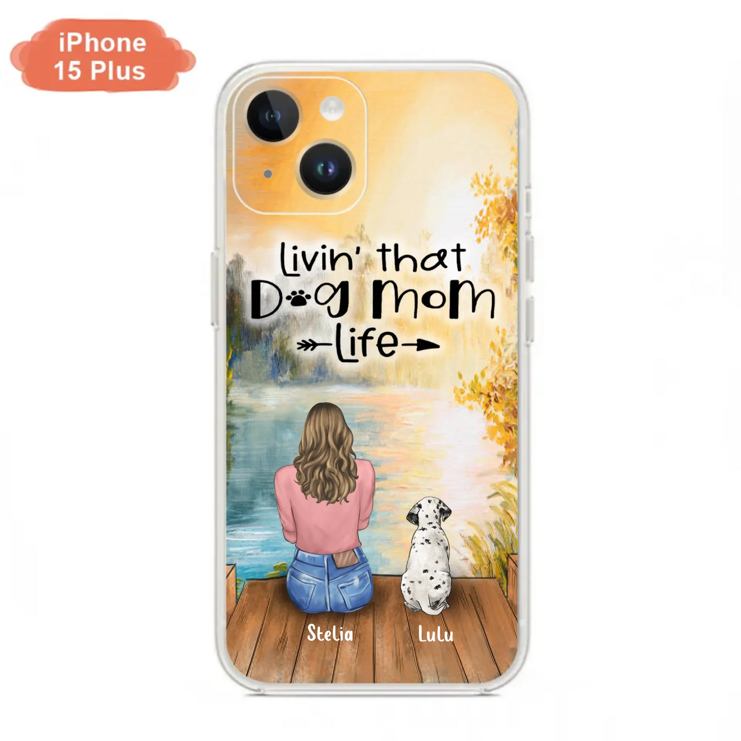 Custom Personalized Dog Mom Phone Case - Gift for Dog Lovers - iPhone & Samsung Case with upto 4 Dogs
