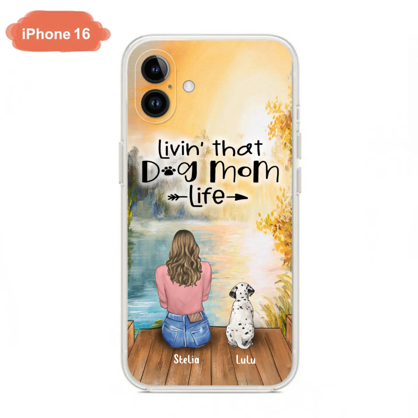 Custom Personalized Dog Mom Phone Case - Gift for Dog Lovers - iPhone & Samsung Case with upto 4 Dogs