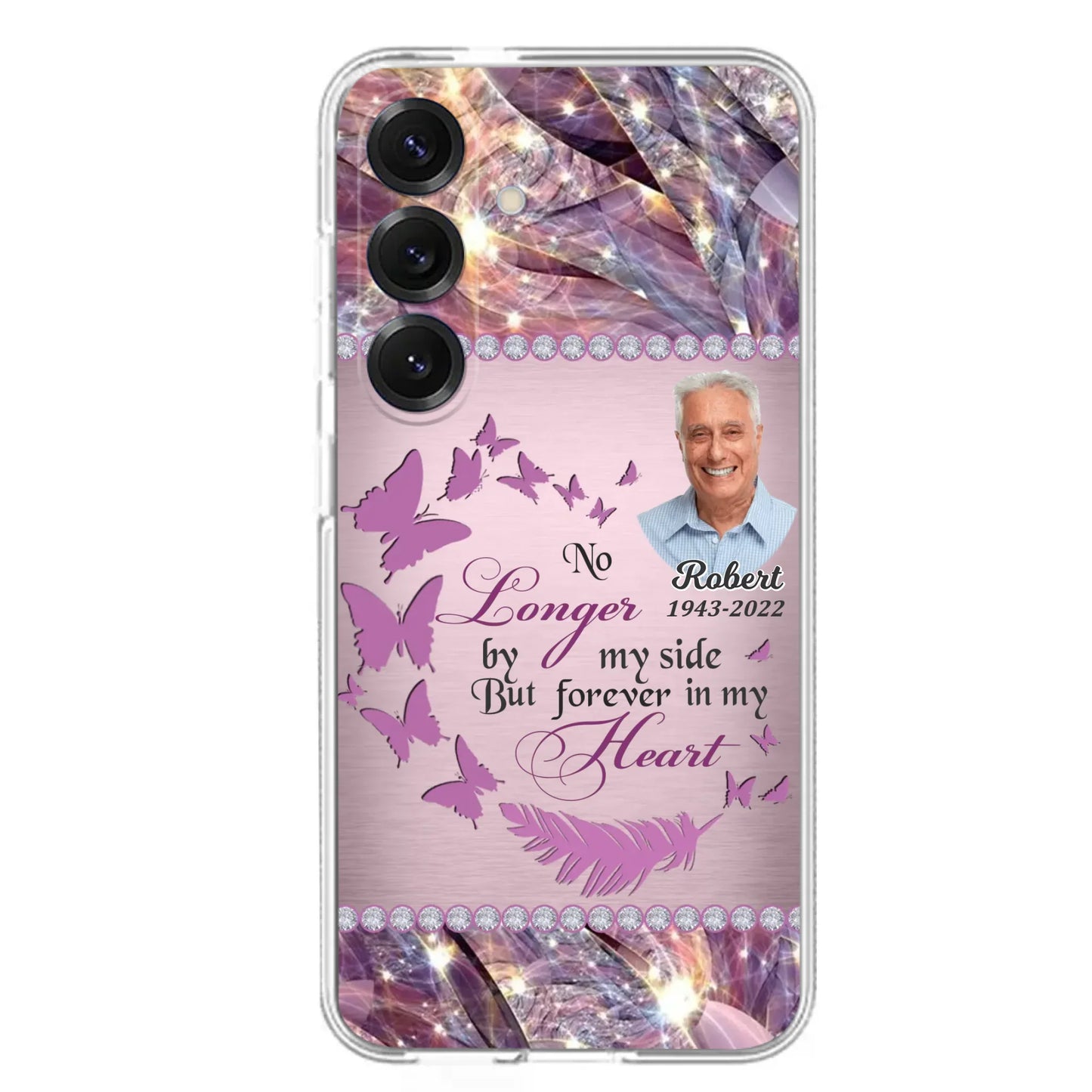 Custom Personalized Memorial Photo iPhone/ Samsung Phone Case - Memorial Gift Idea - No Longer By My Side But Forever In My Heart