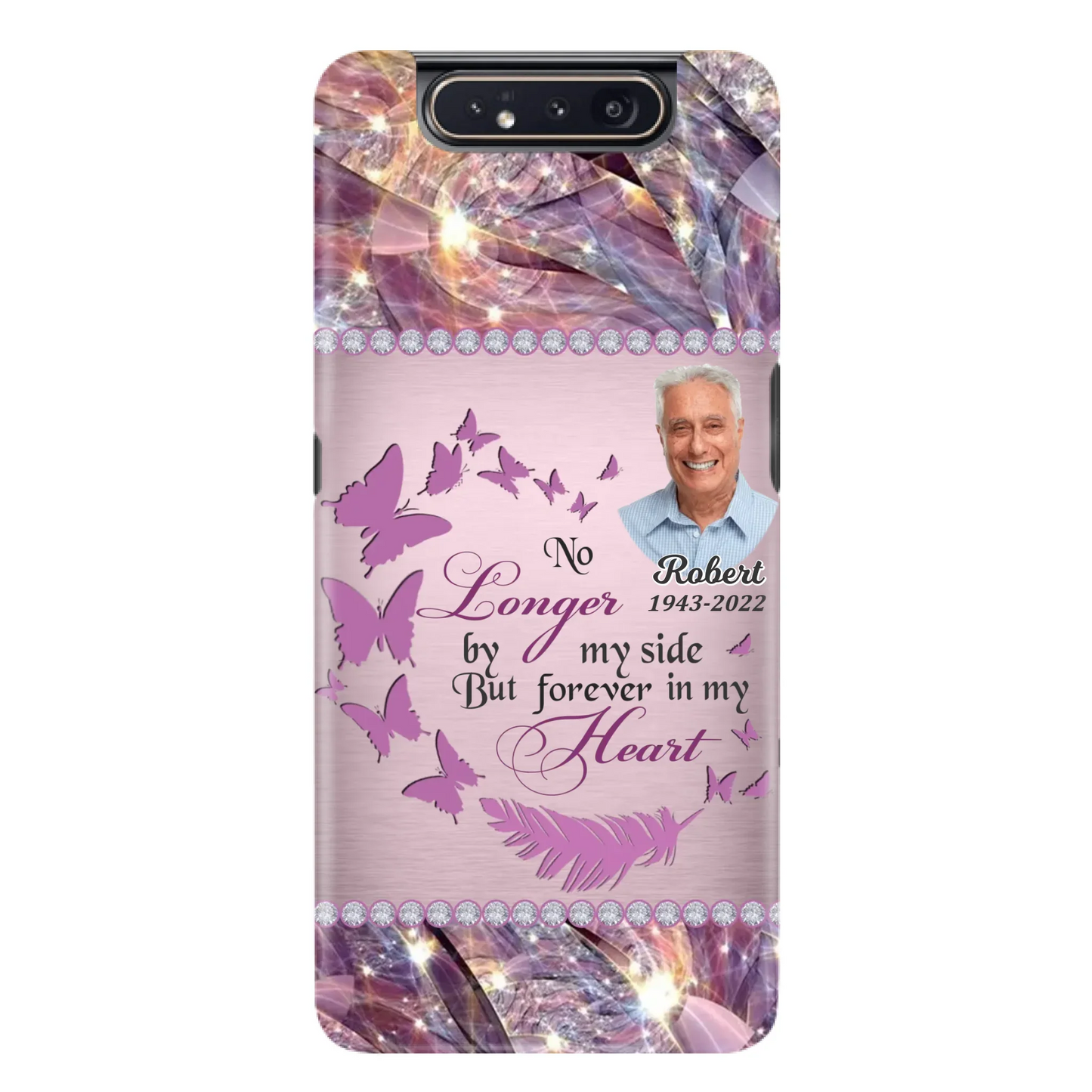 Custom Personalized Memorial Photo iPhone/ Samsung Phone Case - Memorial Gift Idea - No Longer By My Side But Forever In My Heart