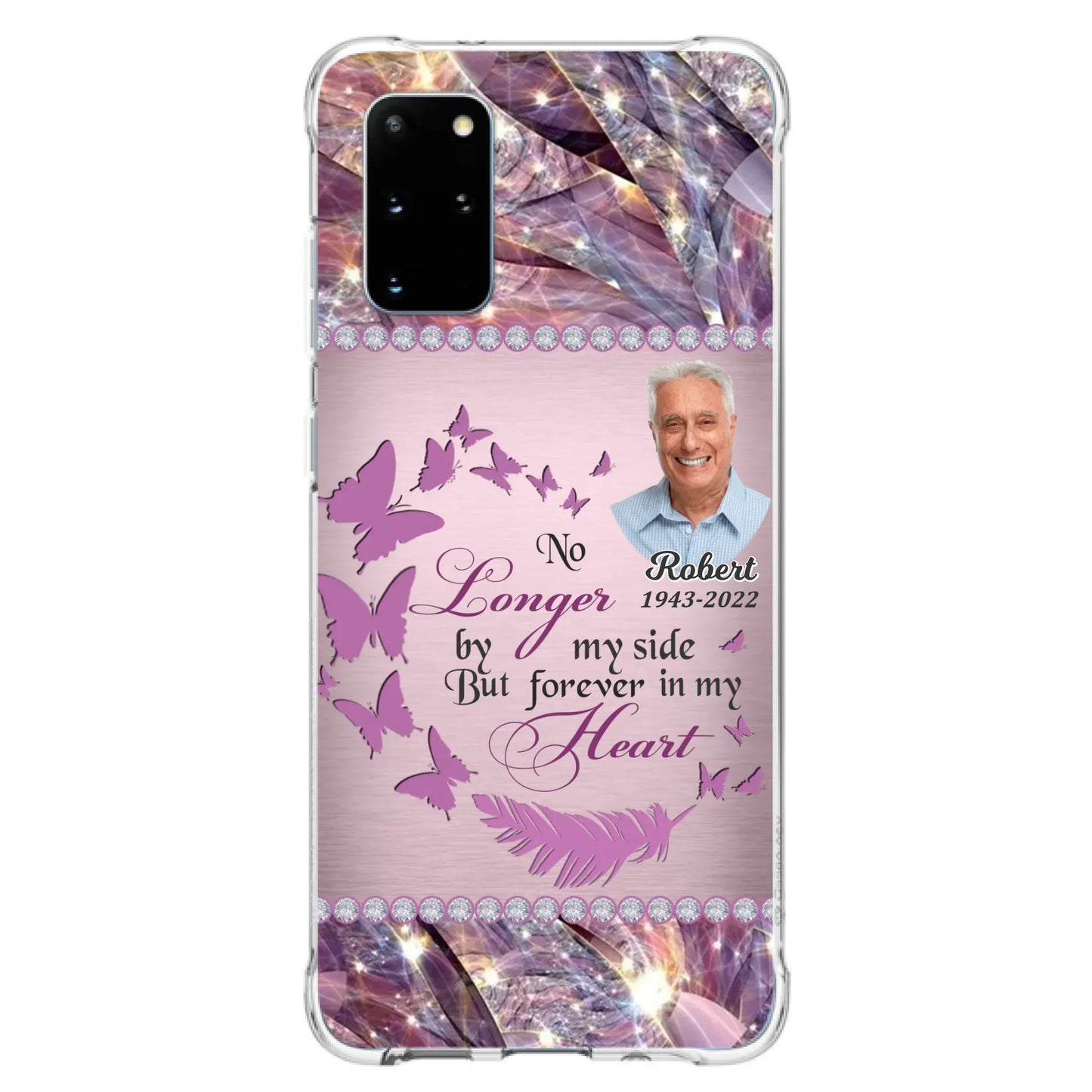 Custom Personalized Memorial Photo iPhone/ Samsung Phone Case - Memorial Gift Idea - No Longer By My Side But Forever In My Heart