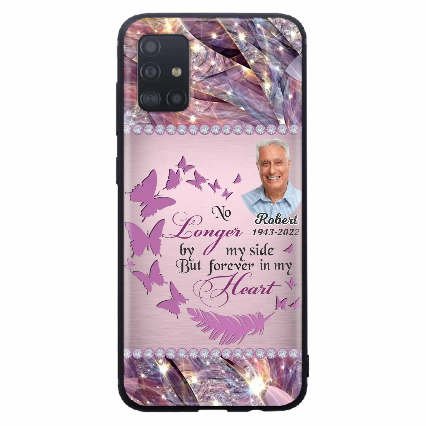 Custom Personalized Memorial Photo iPhone/ Samsung Phone Case - Memorial Gift Idea - No Longer By My Side But Forever In My Heart