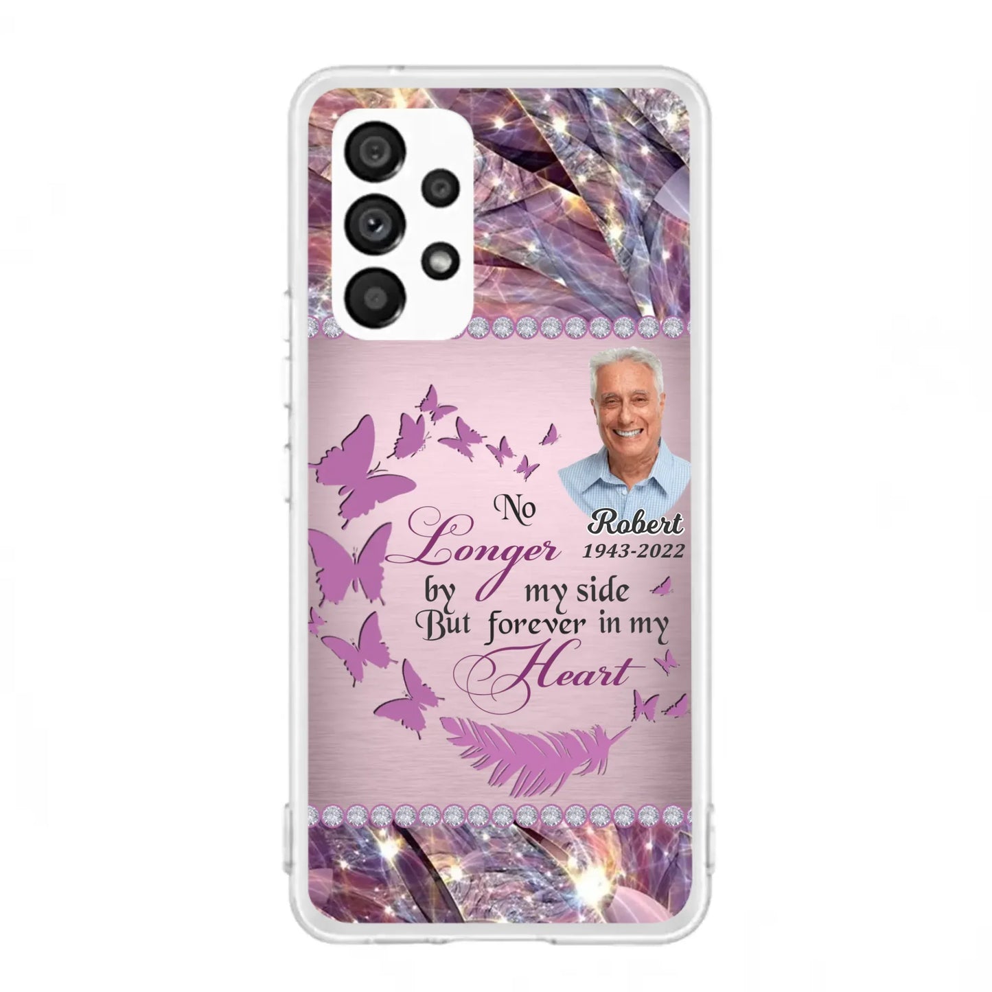 Custom Personalized Memorial Photo iPhone/ Samsung Phone Case - Memorial Gift Idea - No Longer By My Side But Forever In My Heart