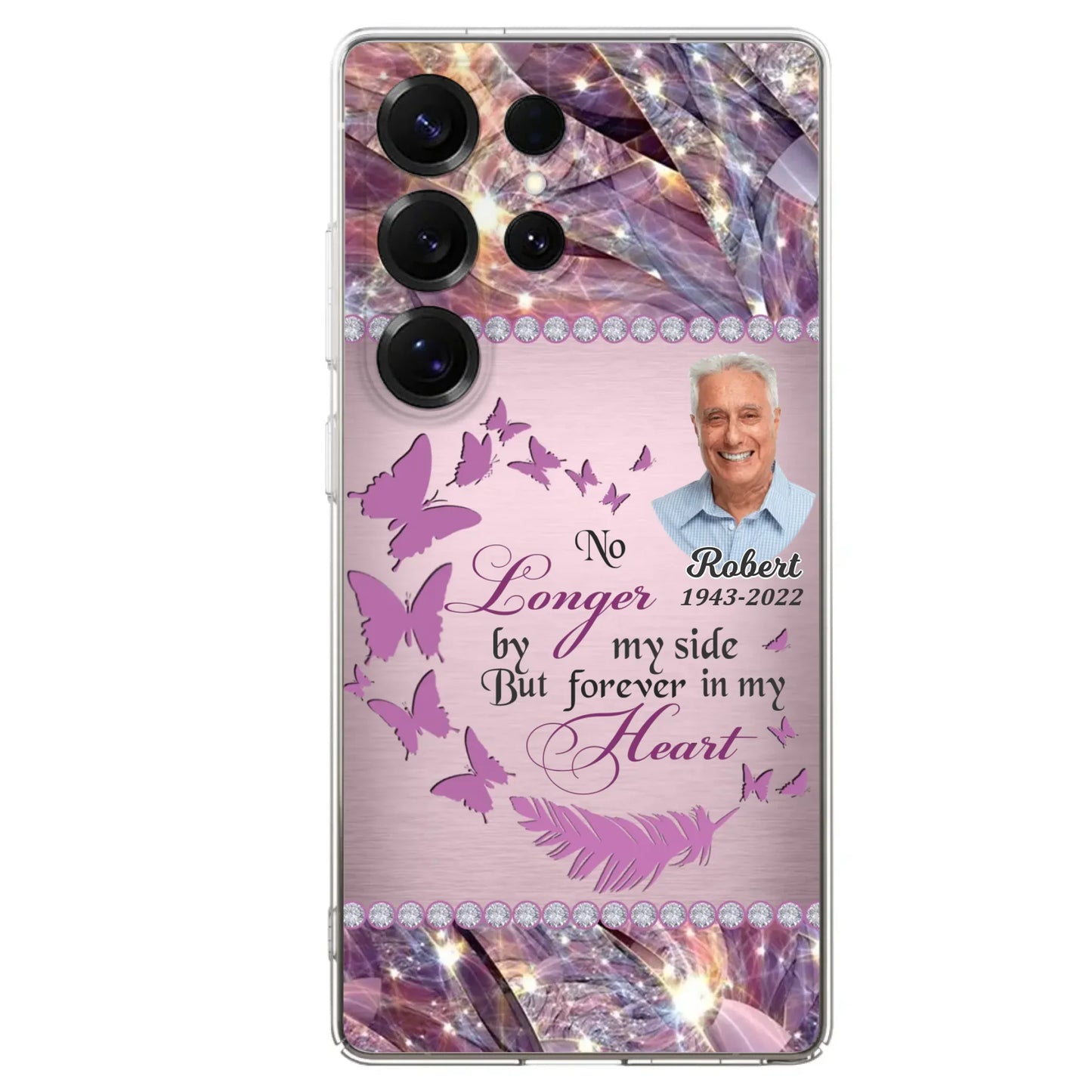 Custom Personalized Memorial Photo iPhone/ Samsung Phone Case - Memorial Gift Idea - No Longer By My Side But Forever In My Heart