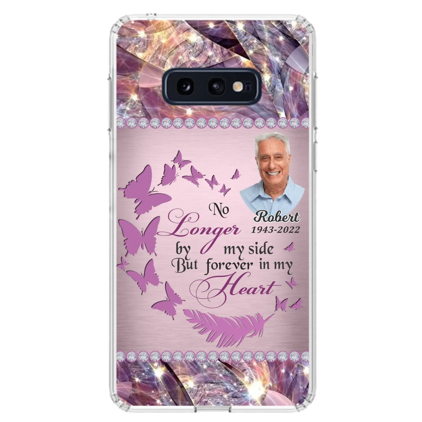 Custom Personalized Memorial Photo iPhone/ Samsung Phone Case - Memorial Gift Idea - No Longer By My Side But Forever In My Heart