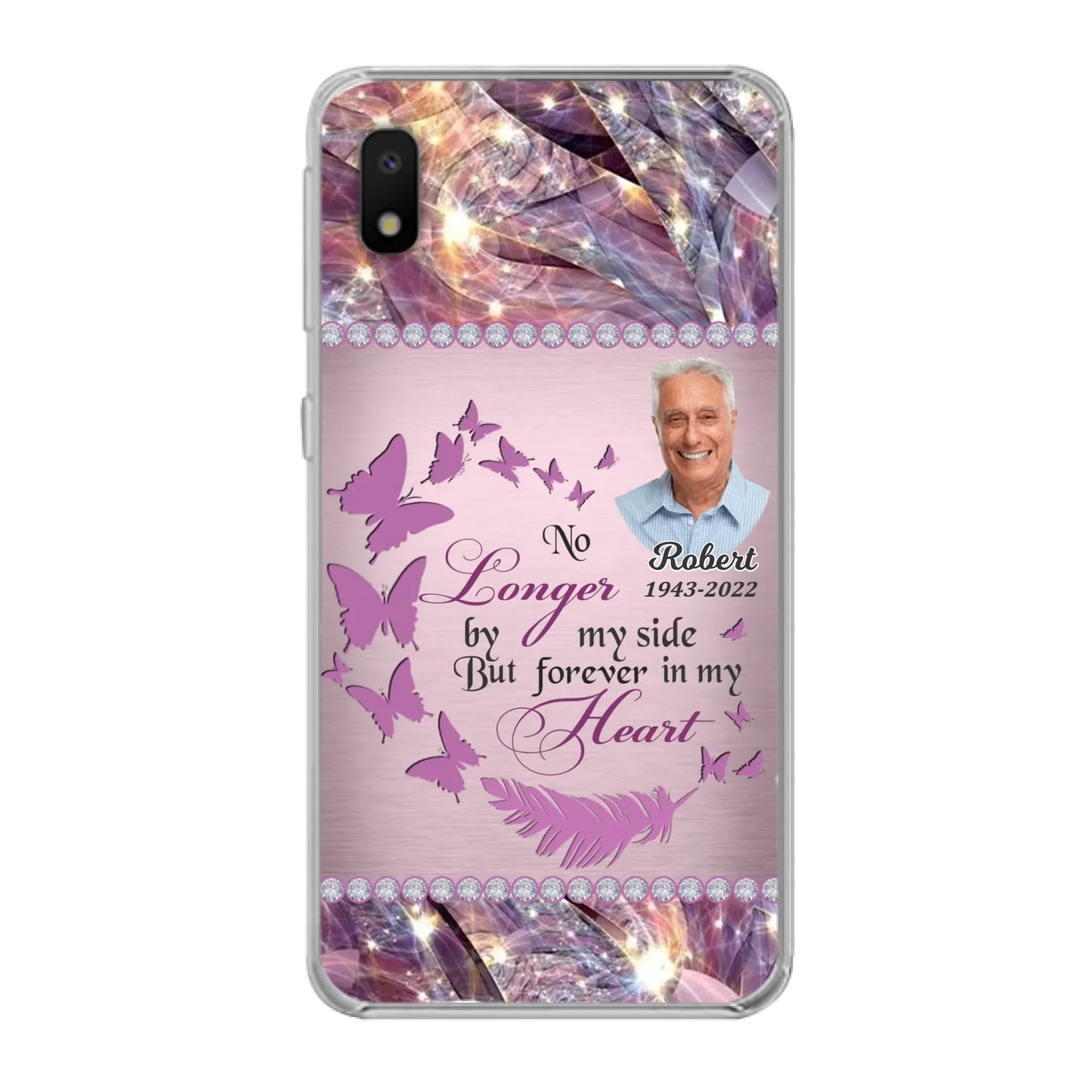 Custom Personalized Memorial Photo iPhone/ Samsung Phone Case - Memorial Gift Idea - No Longer By My Side But Forever In My Heart