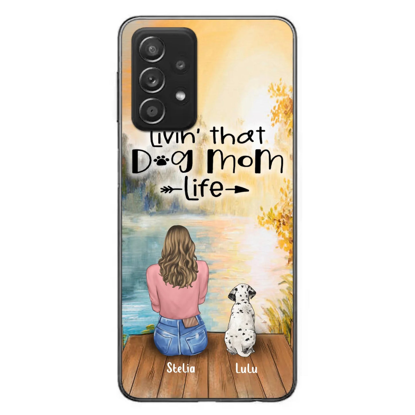 Custom Personalized Dog Mom Phone Case - Gift for Dog Lovers - iPhone & Samsung Case with upto 4 Dogs